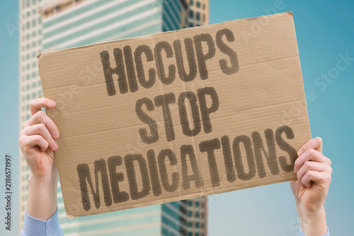 Canvastavla "Hiccups stop medications" Certain pharmaceutical interventions can suppress prolonged hiccup episodes