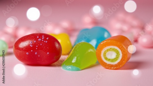 Obraz na płótnie Vibrant Red Jellybeans