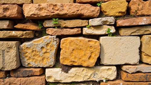 Obraz na płótnie Wonderful Rustic Colored Stone Texture