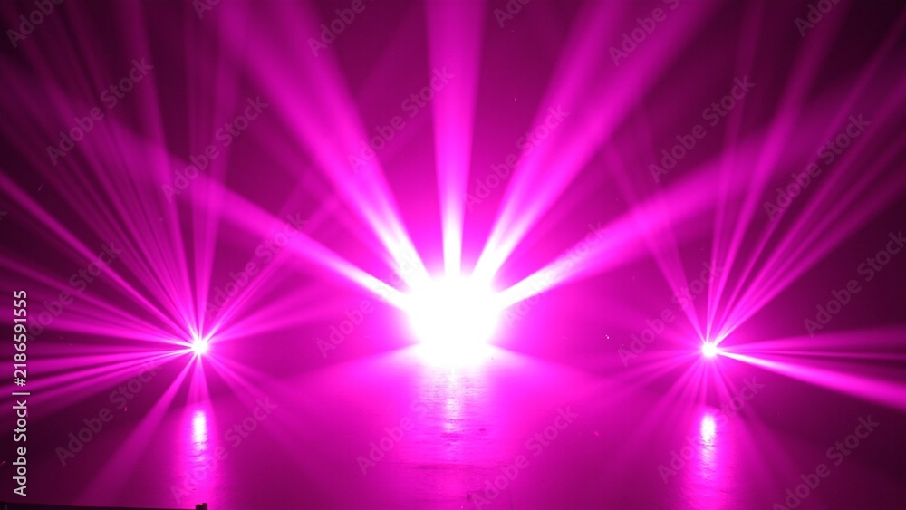 Obraz premium Dynamic Magenta Kinetic Light Fan Burst for Concert Stage Events