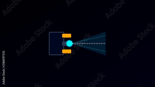 Hall Effect Plasma Thruster Satellite Ion Propulsion Deep Space Mission Loop Animation