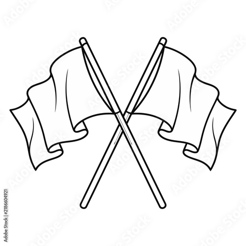 Two Crossed Flags