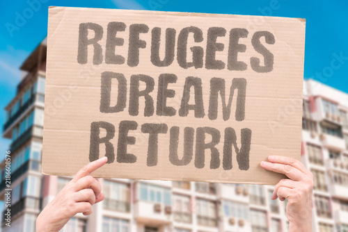 Konstfotografi "Refugees dream return" Displaced Palestinians hold generational hope for homecoming despite obstacles