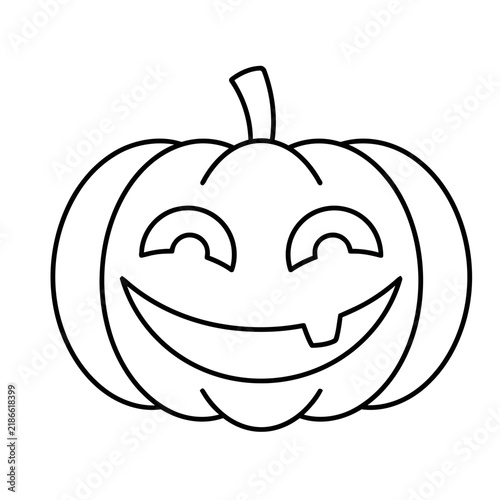 Jack-o'-lantern outline