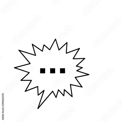Speech bubble with ellipsis