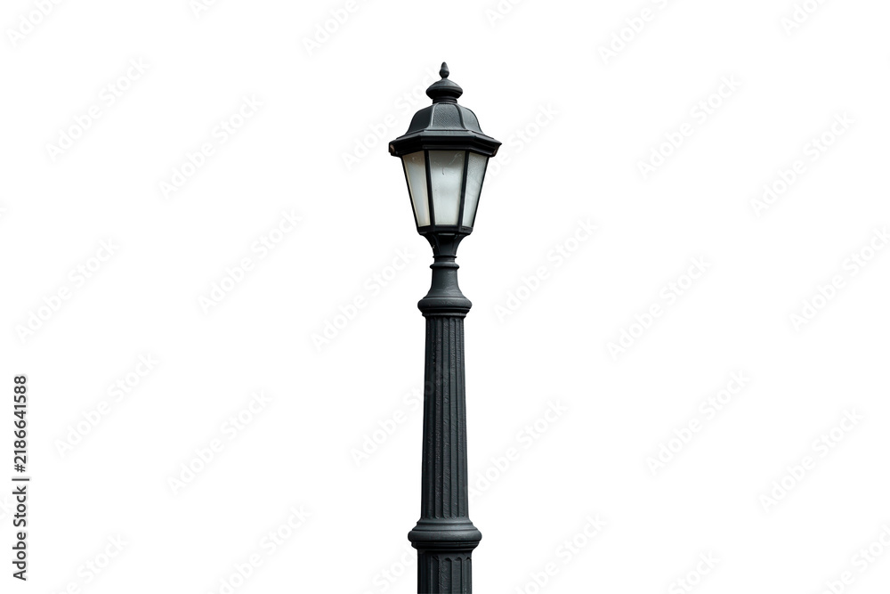 Fototapeta premium Vintage Black Outdoor Street Lamp