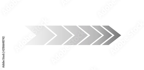 Quadro su tela A series of arrows indicating forward movement and progress