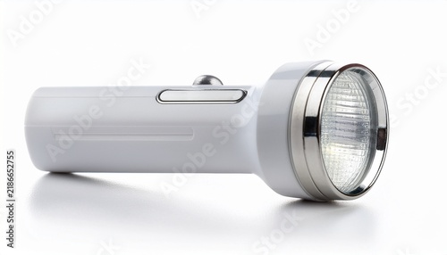 Fototapeta white mini led flash light on white background