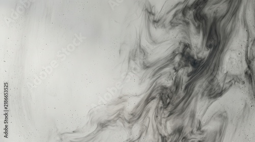 Abstract gray concrete surface with smoky fluid texture and subtle porous details for modern artistic design background