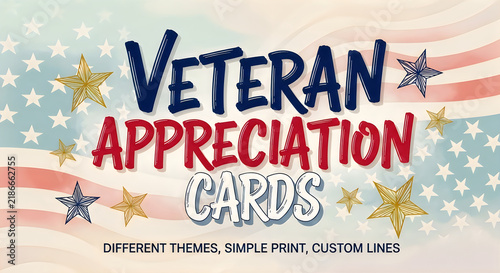Patriotic veteran appreciation cards design for celebrating veterans day in the united states