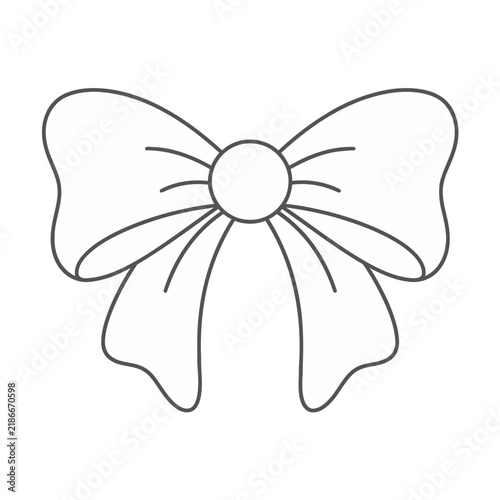 Simple bow line art