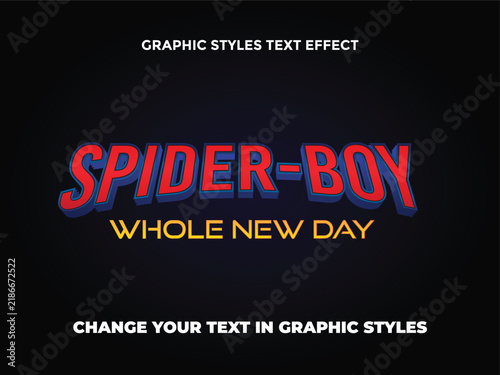 SPIDERBOY RETRO 3D COMIC TEXT EFFECT