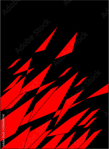 Pattern Jersey geometric abstract 
