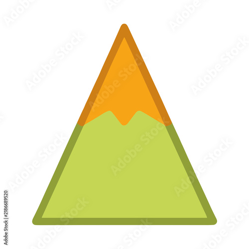 Stylized mountain peak icon