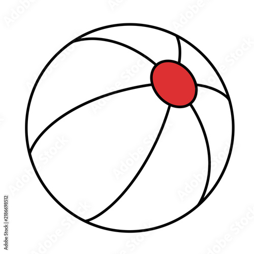 Simple Beach Ball Illustration