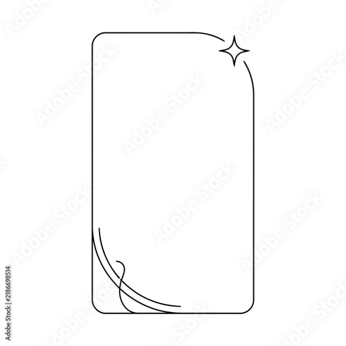 Simple Decorative Frame with Star Accent