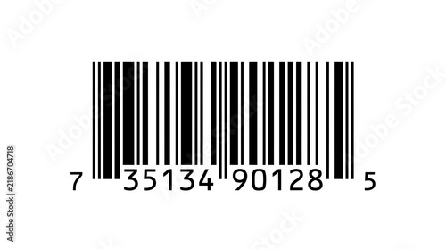 Black barcode number 735134901285