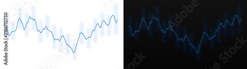 Konstfotografi PNG image of Abstract blue line graph, digital financial data chart, modern tech