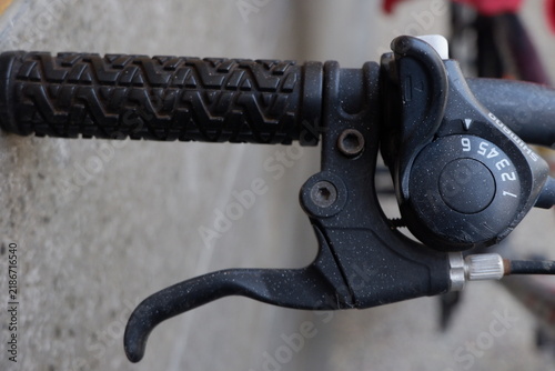 Konstfotografi Close-up of Bicycle Handlebar and Shifter Mechanism

Alternative titles dependin