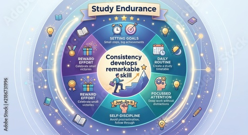 Study Endurance: A Visual Guide to Developing Remarkable Skill Through Consistency