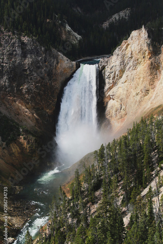 Lower Falls of the Yellowstone River in the Grand Canyon of the Yellowstone