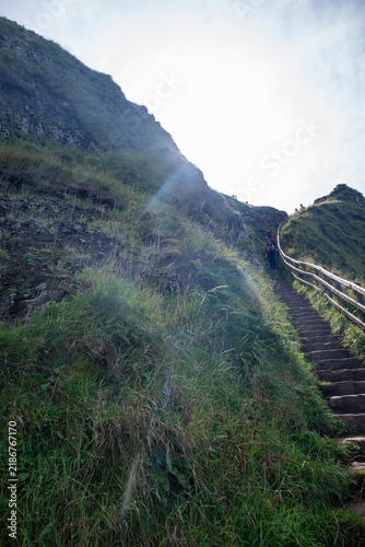 stairs to the Giant's Causeway