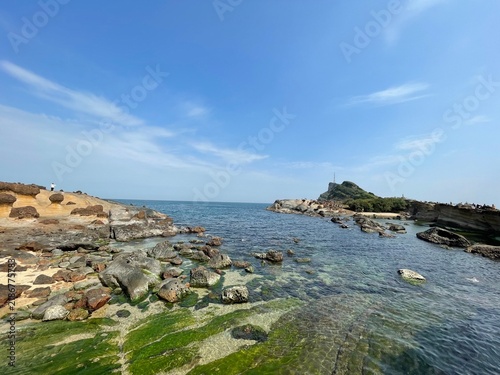 Fotografía view of the coast of the sea