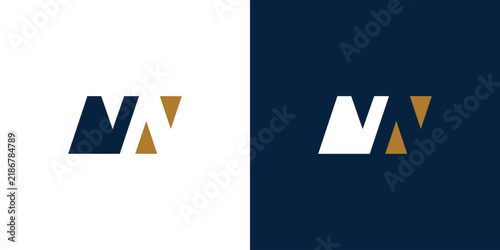 Modern and unique letter NN logo design