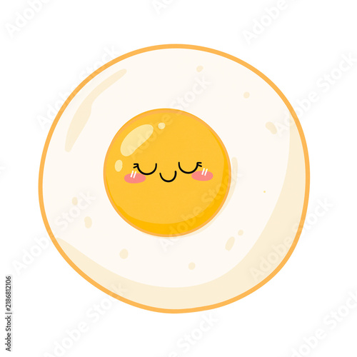 Smiling fried egg
