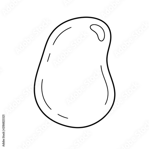 Outline of a potato