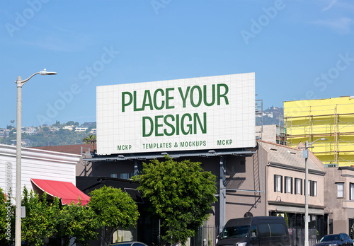 Mockup Of Customized billboard outside