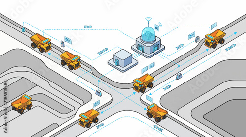 SmartConnectedConstructionVehiclesAtIntersection.