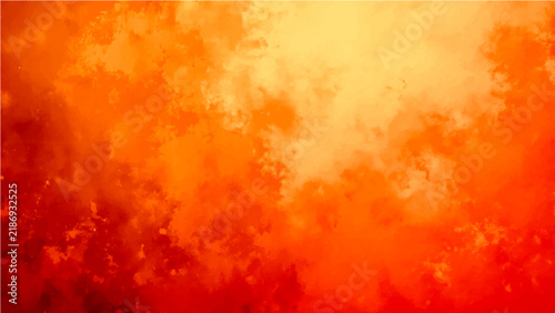 Foto Abstract Watercolor Abstract fiery inferno explosion with vibrant orange and yellow hues and swirling energy and atmospheric texture