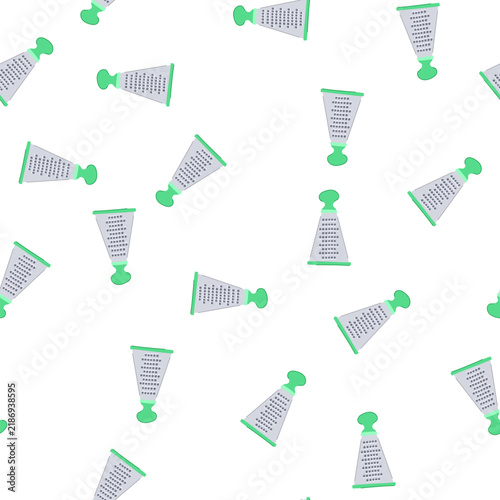 Bild auf Leinwand pattern cheese grater cartoon