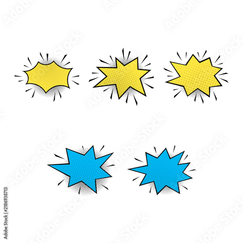 Comic Speech Bubble Set