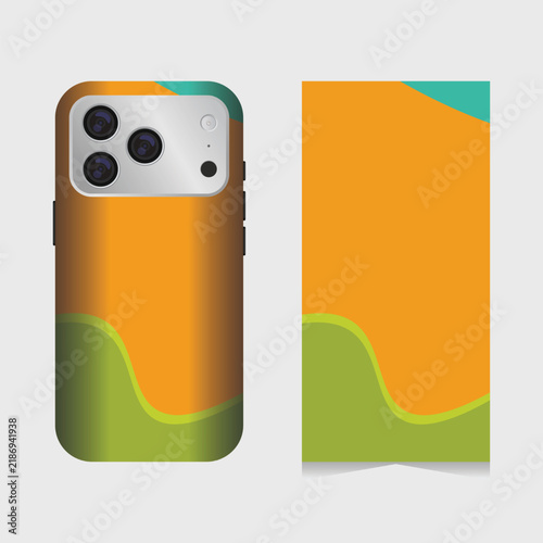 Back cover design of cellphone with elegant concept