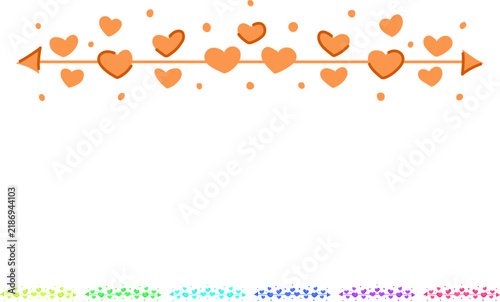 Картината върху платно ache wedding border ornament cartoon