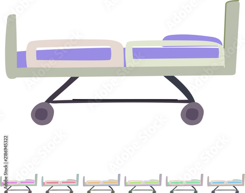 Картината върху платно pediatric hospital bed cartoon