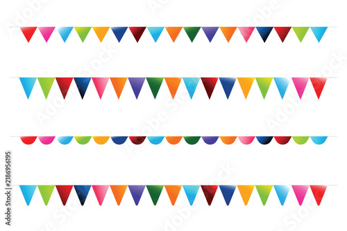 Celebration rainbow flag and confetti party 002