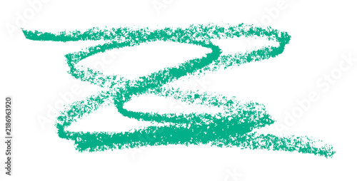 green pencil strokes isolated on transparent background