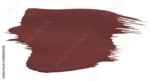 Shiny brown brush watercolor painting isolated on transparent background. watercolor png
