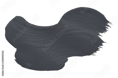 Shiny grey brush watercolor painting isolated on transparent background. watercolor png