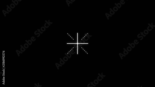 Futuristic HUD Elements Animation - Targeting Reticles and Data Displays