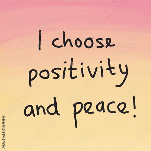 Foto Hand-drawn typography illustration featuring an uplifting affirmation on a soft ombre background, designed for wall art, greeting cards, journals, planners, and social media graphics design