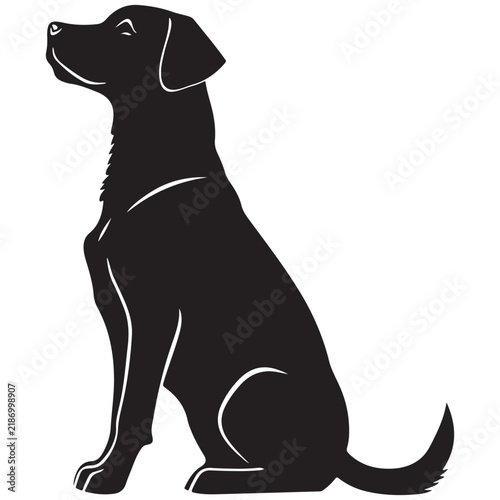 Dog Silhouette Vector Illustration