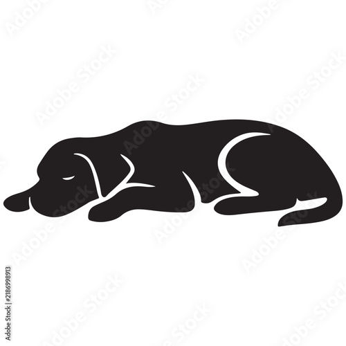 Dog Silhouette Vector Illustration