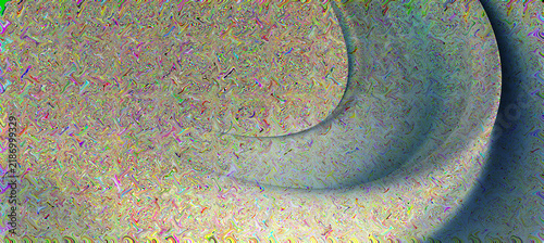 Close-up of pixelated abstract art with vibrant colors