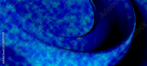 Spiral pattern in blue and cyan colors