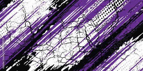 Background car sticker pattern black purple brush wrap abstract banner sporty lines purple black color combination grunge brush pattern design, vector illustration.