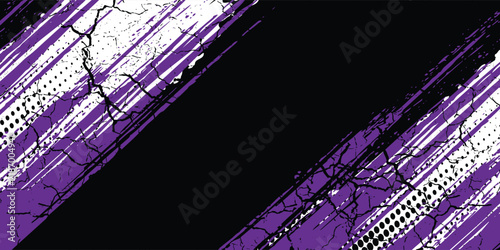 Background car sticker pattern black purple brush wrap abstract banner sporty lines purple black color combination grunge brush pattern design, vector illustration.
